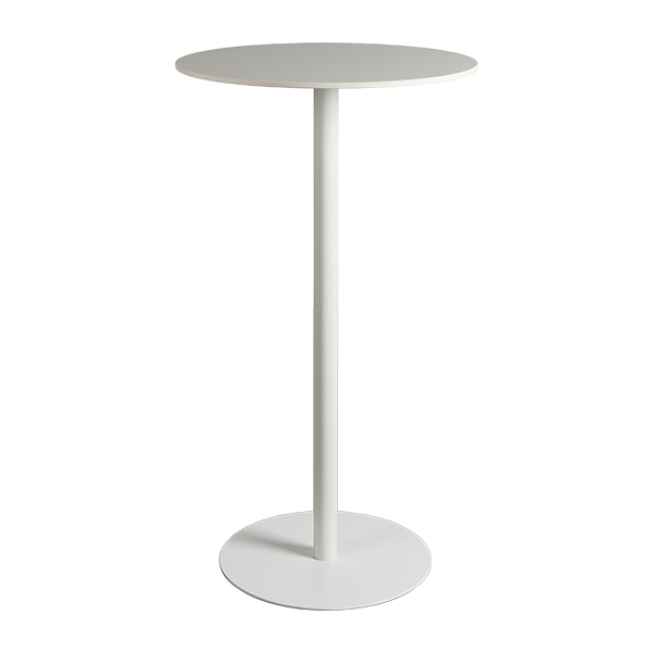 Biały stół wysoki Brio Ø60*H110 cm