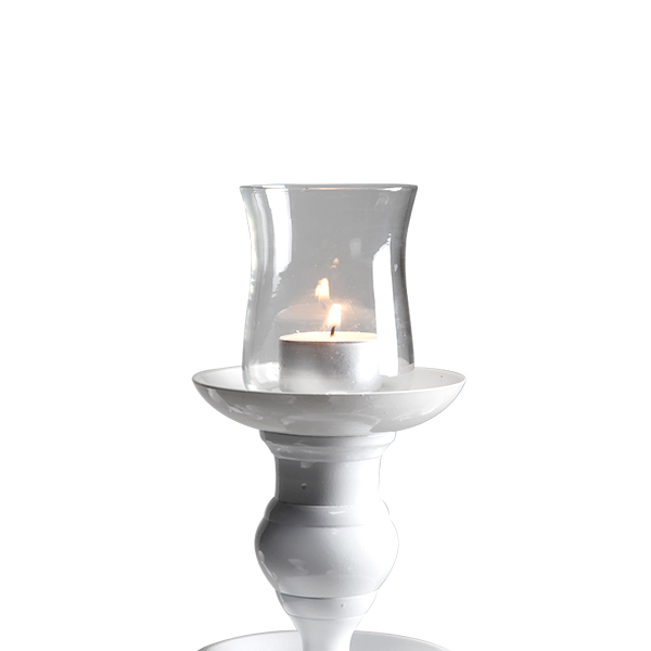 Holder na tealight z przezroczystego szkła Ø5,2-Ø7*H9 cm