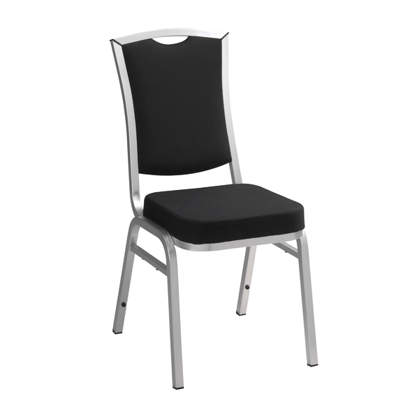 Krzesło tapicerowane Dallas czarne W44*D59*H94,5 cm SH48 cm