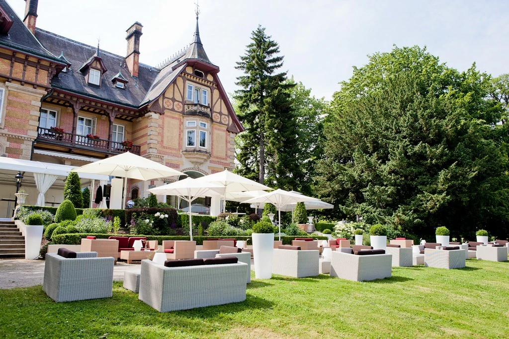 Ławka Granada lounge biała-szara podstawa