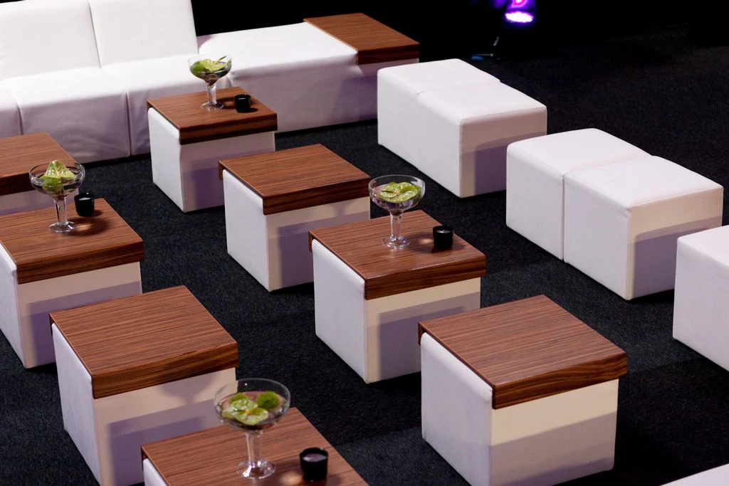 Lounge-bar zebrano W73×D35×H8 cm