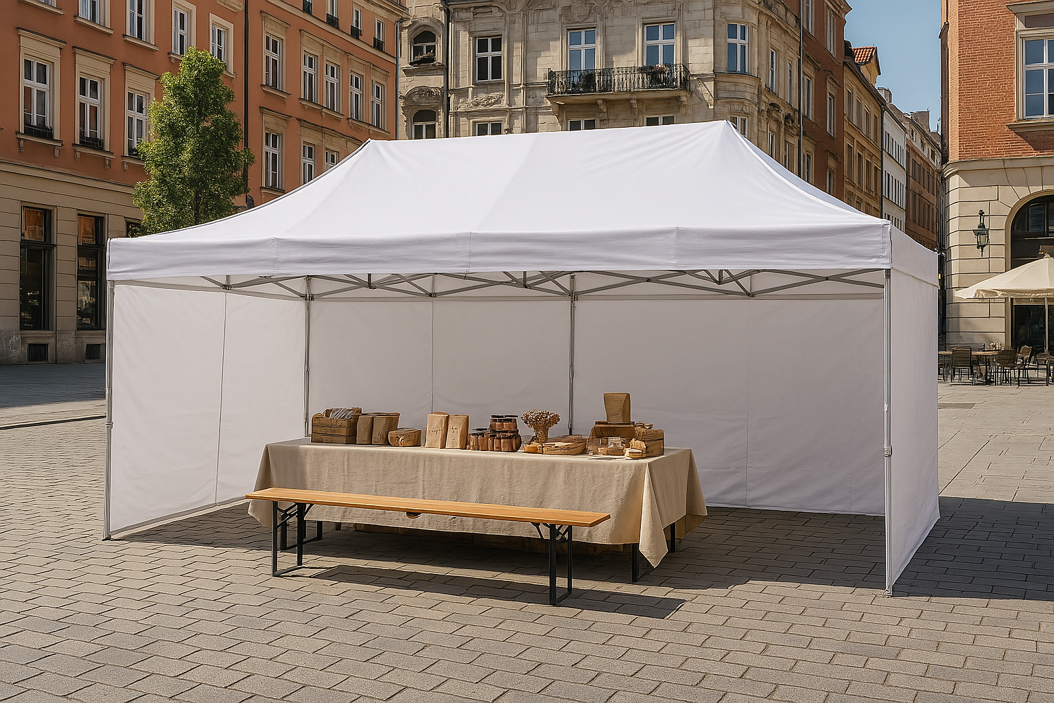 Namiot ekspresowy 3x4,5 biały