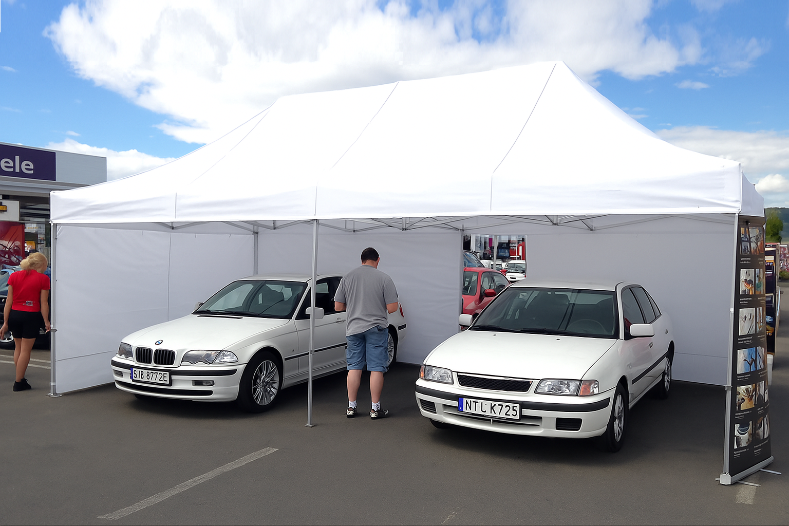 Namiot ekspresowy 4x8 biały