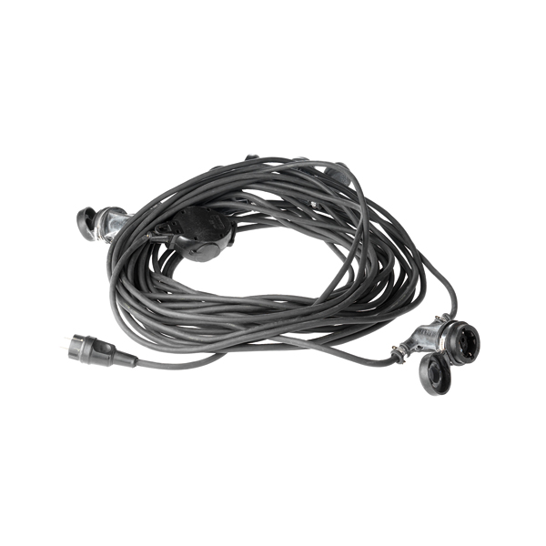 Pierścień kablowy 230V L25 m z 5 gniazdkami (adapter)