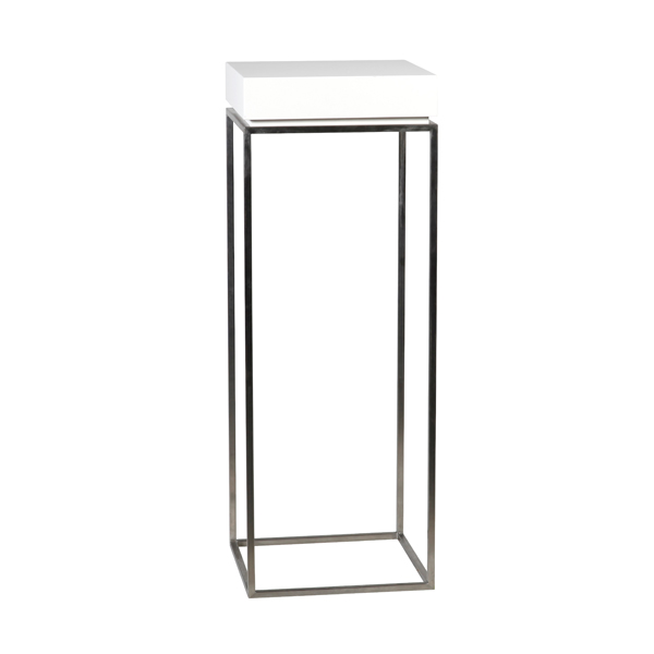 Podstawa Zinzo z masywnego białego W40*D40*H110 cm