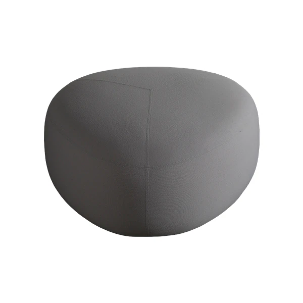 Pufa Kipu 80 jasnoszara Ø80 cm SH40 cm