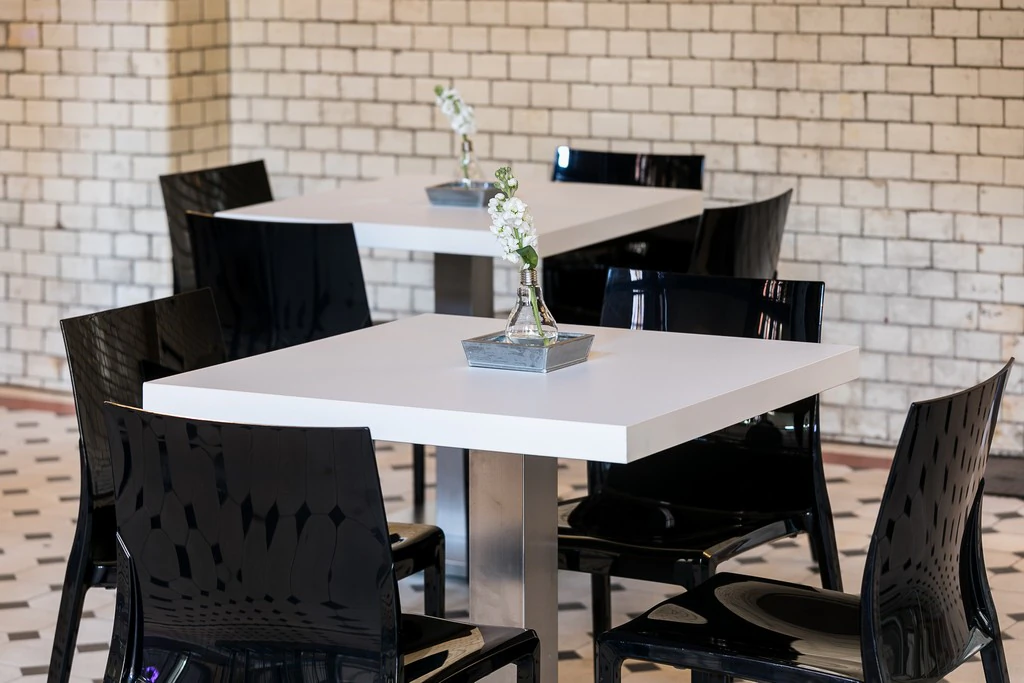 Stół bistro Ibiza biały W80*D80*H78 cm