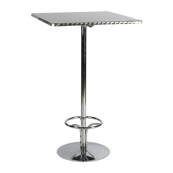 Stół wysoki Brussel inox aluminium 70*70*H110 cm