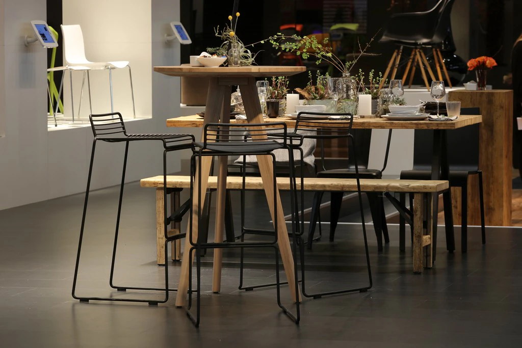 Stół wysoki Halmstad dąb Ø70 H110 cm