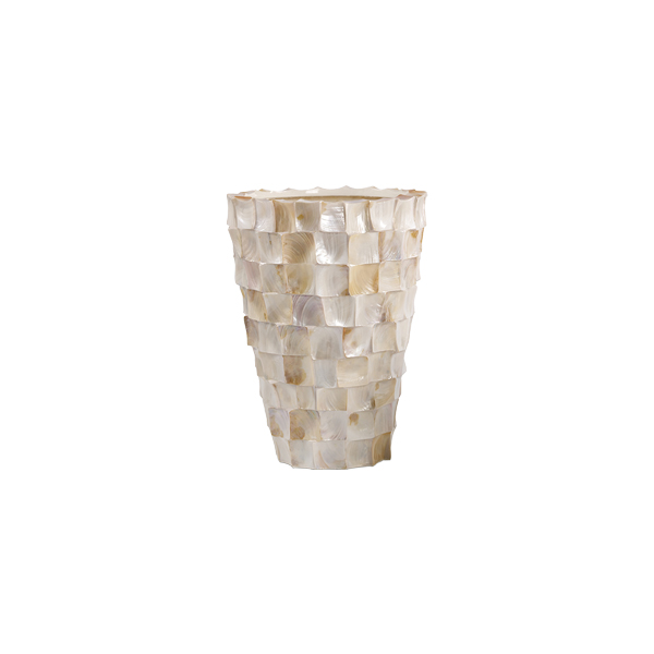 Wazon Ocean shell 70 biały Ø48*H70 cm