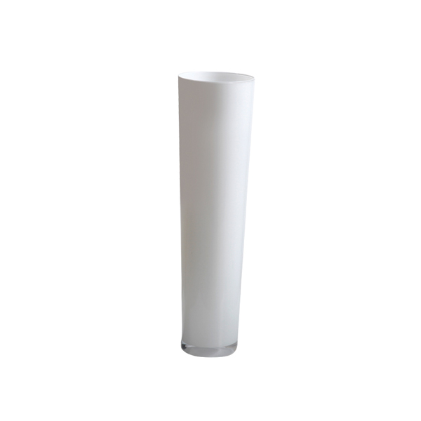 Wazon Palma conic biały Ø13,5/Ø18,5*H70 cm