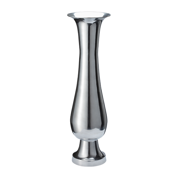 Wazon Rococo drip srebrny Ø20*H75 cm